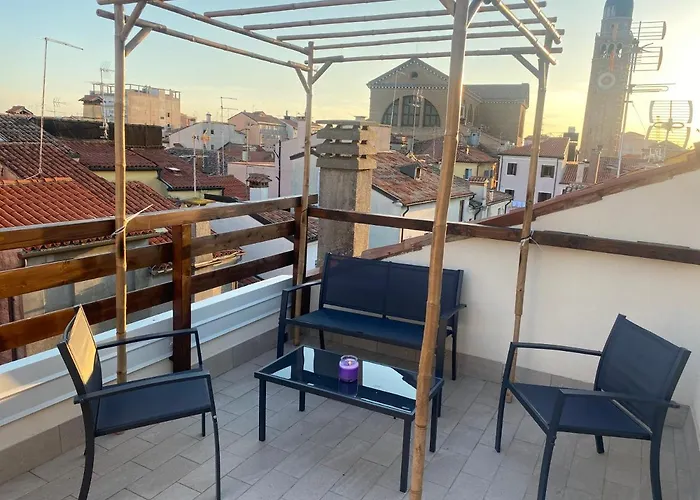 Laguna Blu Tramonto Con Terrazza Panoramica In Comune 게스트하우스 키오자